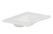 Pressalit Matrix Medium Vanity Wash Basin, 780 × 545 × 141mm, with Handrails, White (R2121000)