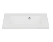 Pressalit Matrix Small Wash Basin, 600 × 490 × 130mm, with Overflow, White (R2020000)