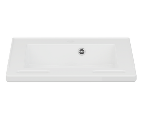 Pressalit Matrix Small Wash Basin, 600 × 490 × 130mm, with Overflow, White (R2020000)