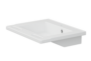 Pressalit Matrix Small Wash Basin, 600 × 490 × 130mm, with Overflow, White (R2020000)