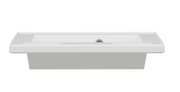 Pressalit Matrix Small Wash Basin, 600 × 490 × 130mm, with Overflow, White (R2020000)