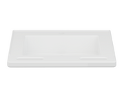 Pressalit Matrix Small Wash Basin, 600 × 490 × 130mm, No Overflow, White (R2021000)