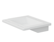Pressalit Matrix Small Wash Basin, 600 × 490 × 130mm, No Overflow, White (R2021000)
