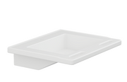 Pressalit Matrix Small Wash Basin, 600 × 490 × 130mm, No Overflow, with Handrails, White (R2021000)