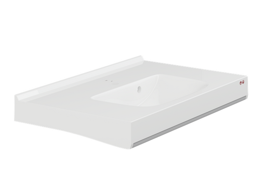 Pressalit Matrix Square Vanity Wash Basin, 900 × 550 × 152mm, White (R2170000)