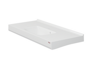 Pressalit Matrix Square Vanity Wash Basin, 1200 × 550 × 152mm, White (R2172000)