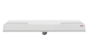 Pressalit Matrix Square Vanity Wash Basin, 1200 × 550 × 152mm, White (R2172000)