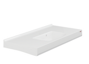 Pressalit Matrix Square Vanity Wash Basin, 1200 × 550 × 152mm, White (R2172000)