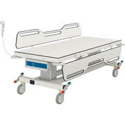 Pressalit MCT 2 Change Trolley, 700 × 1700mm, Two Fold-Down Sides, Electrically Height-Adjustable (Battery), White (R9452717000)