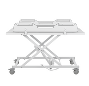 Pressalit MCT 5 Change Trolley, 700 × 1900mm, White (R9502719000)