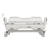 Pressalit MSCT 1 Shower Change Trolley, 700 × 1700mm, White (R9454717000)