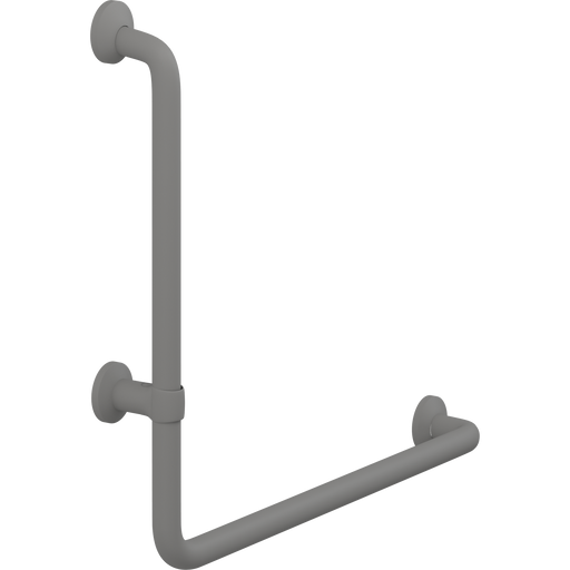 Pressalit PLUS 90° Angle Handrail, Left Hand, 400 x 475mm, Anthracite (RT115112)