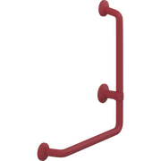 Pressalit PLUS 90° Angle Handrail, Right Hand, 400 x 475mm, Red (RT114035)