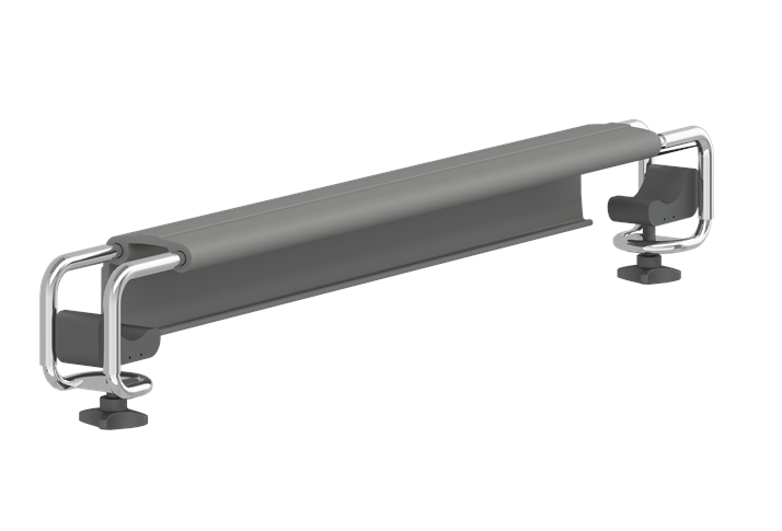 Pressalit Plus Front Support, 550-620mm, Anthracite (RT874112)