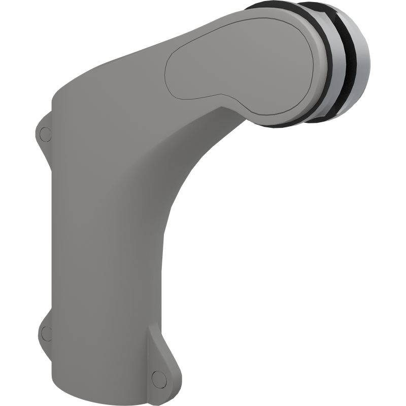 Pressalit PLUS Shower Head Holder, Anthracite (RT600112)