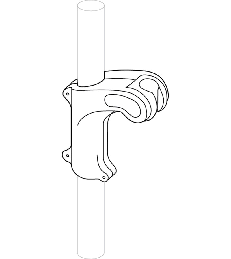 Pressalit PLUS Shower Head Holder (RT600000) - dimensioned drawing