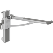 Pressalit PLUS Support Arm, 700mm, Height & Sideways Adjustable, Left-Hand, Anthracite (R391370112)