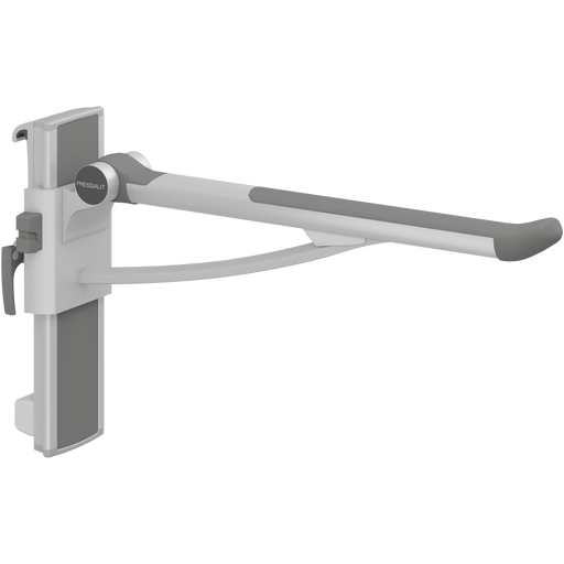Pressalit PLUS Support Arm, 700mm, Height & Sideways Adjustable, Left-Hand, Anthracite (R391370112)