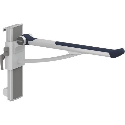Pressalit PLUS Support Arm, 700mm, Height & Sideways Adjustable, Left-Hand, Dark Blue (R391370108)