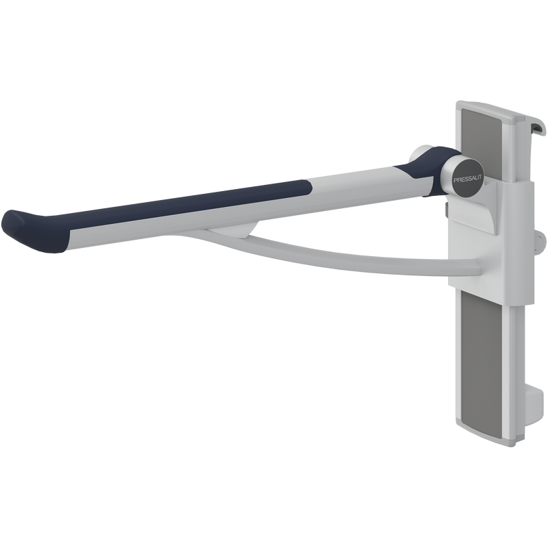 Pressalit PLUS Support Arm, 700mm, Left-Hand, Dark Blue (R391370108)
