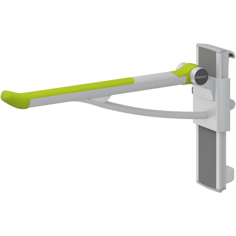 Pressalit PLUS Support Arm, 700mm, Left-Hand, Lime Green (R391370277)