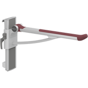 Pressalit PLUS Support Arm, 700mm, Height & Sideways Adjustable, Left-Hand, Red (R391370035)