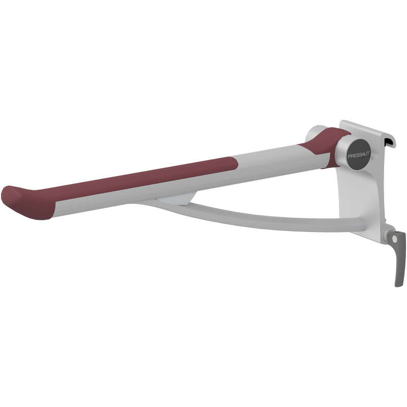 Pressalit PLUS Support Arm, 700mm, Left-Hand, Red (R391370035)