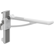 Pressalit PLUS Support Arm, 700mm, Height & Sideways Adjustable, Left-Hand, White (R391370000)