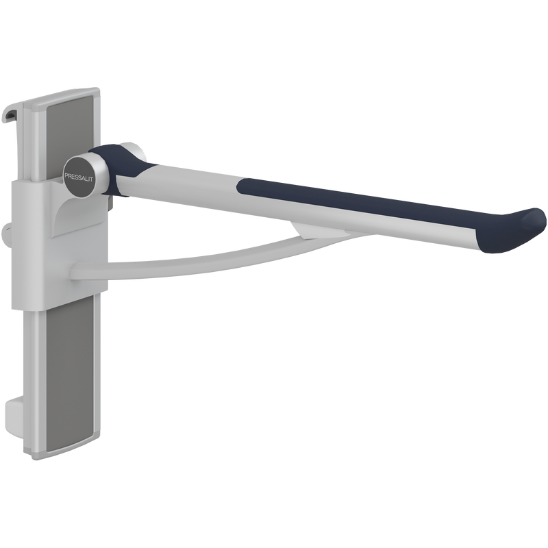 Pressalit PLUS Support Arm, 700mm, Height & Sideways Adjustable, Right-Hand, Dark Blue (R391470108)