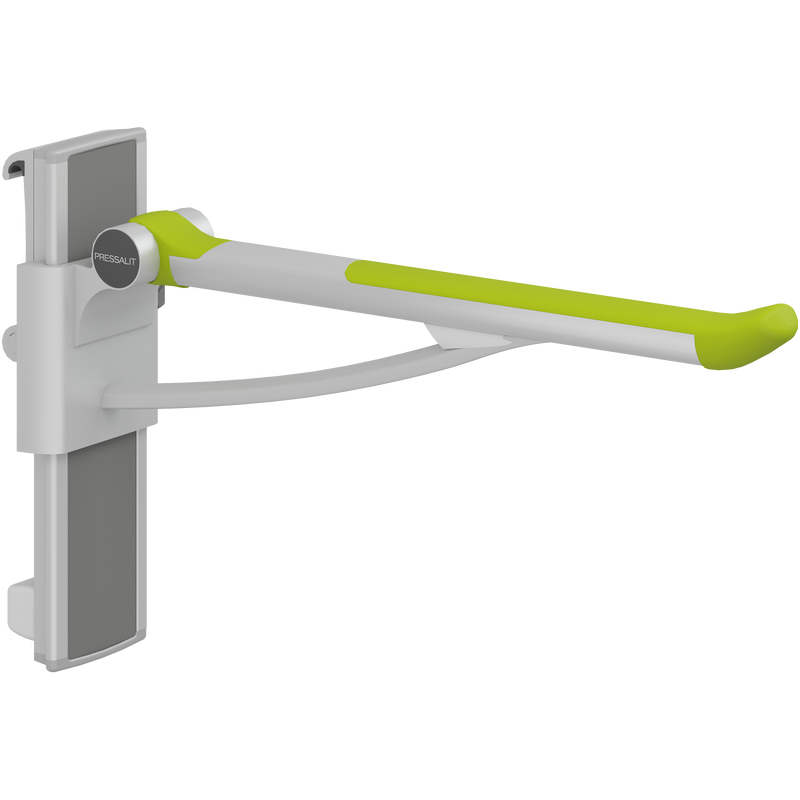 Pressalit PLUS Support Arm, 700mm, Height & Sideways Adjustable, Right-Hand, Lime Green (R391470277)