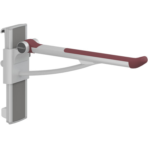 Pressalit PLUS Support Arm, 700mm, Height & Sideways Adjustable, Right-Hand, Red (R391470035)