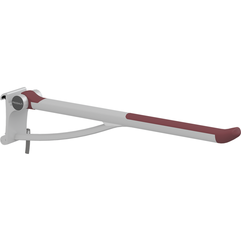 Pressalit PLUS Support Arm, 700mm, Height-Adjustable, Right-Hand, Retro-Fit, Red (R371470035)