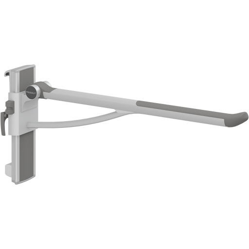 Pressalit PLUS Support Arm, 850mm, Height & Sideways Adjustable, Left-Hand, Anthracite (R391385112)