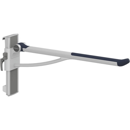 Pressalit PLUS Support Arm, 850mm, Height & Sideways Adjustable, Left-Hand, Dark Blue (R391385108)