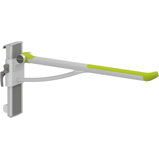 Pressalit PLUS Support Arm, 850mm, Height & Sideways Adjustable, Left-Hand, Lime Green (R391385277)