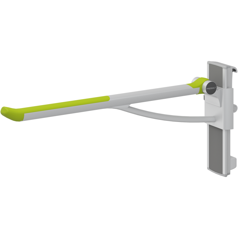 Pressalit PLUS Support Arm, 850mm, Left-Hand, Lime Green (R391385277)