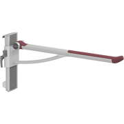 Pressalit PLUS Support Arm, 850mm, Height & Sideways Adjustable, Left-Hand, Red (R391385035)