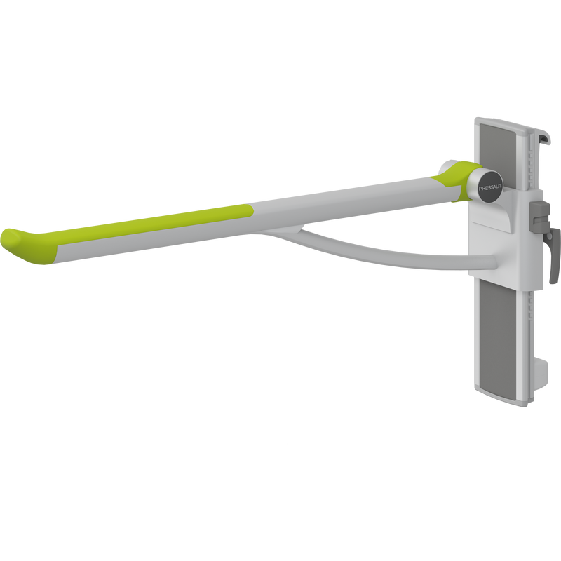 Pressalit PLUS Support Arm, 850mm, Right-Hand, Lime Green (R391485277)