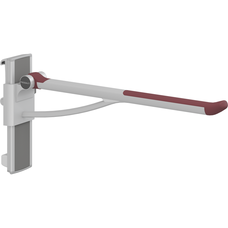 Pressalit PLUS Support Arm, 850mm, Height & Sideways Adjustable, Right-Hand, Red (R391485035)