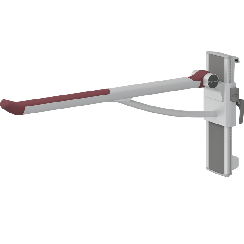 Pressalit PLUS Support Arm, 850mm, Right-Hand, Red (R391485035)