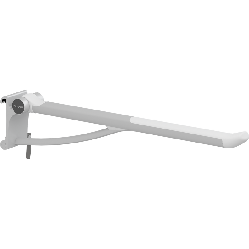 Pressalit PLUS Support Arm, 850mm, Height-Adjustable, Right-Hand, Retro-Fit, White (R371485000)