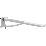 Pressalit PLUS Support Arm with Mounting Profile (TL3/TL4), 700mm, Height-Adjustable, Left-Hand, White (R372370000)
