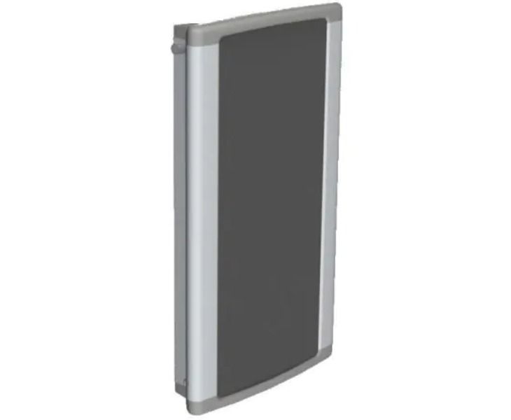 Pressalit Plus Vertical Wall Track, 210mm, Right Hand, Grooved, Anthracite (R9872112)