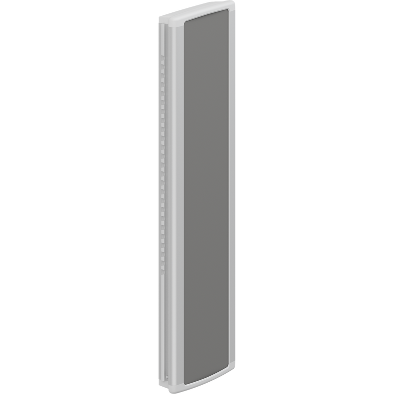 Pressalit PLUS Vertical Wall Track, 400mm, Left Hand, Grooved, Anthracite (R9873112)