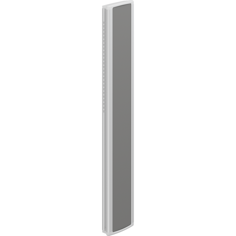 Pressalit PLUS Vertical Wall Track, 600mm, Right Hand, Grooved, Anthracite (R9876112)