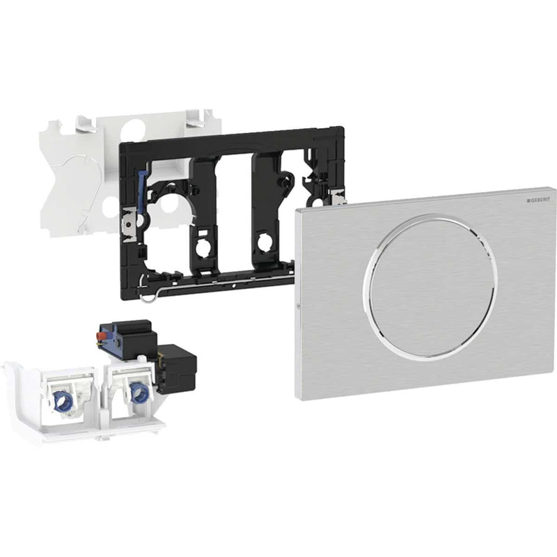 Pressalit R9344 Geberit interconnection kit, links a mains-powered flush button to a Pressalit SELECT toilet lifter