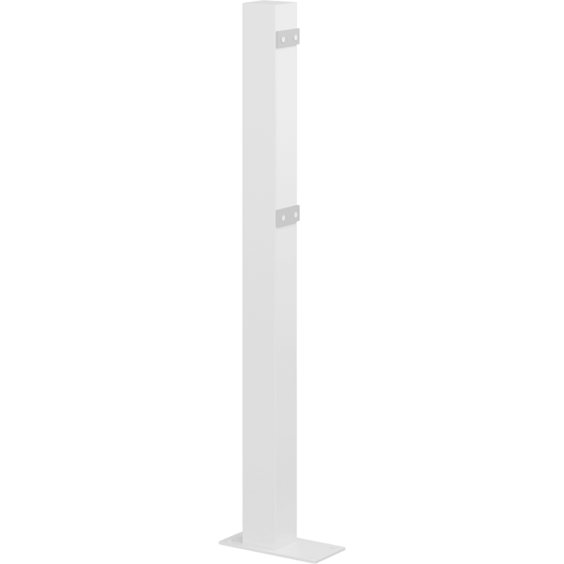 Pressalit R9431 floor-standing column in grey, 945mm, supports a height-adjustable PLUS support arm where wall mounting is not possible