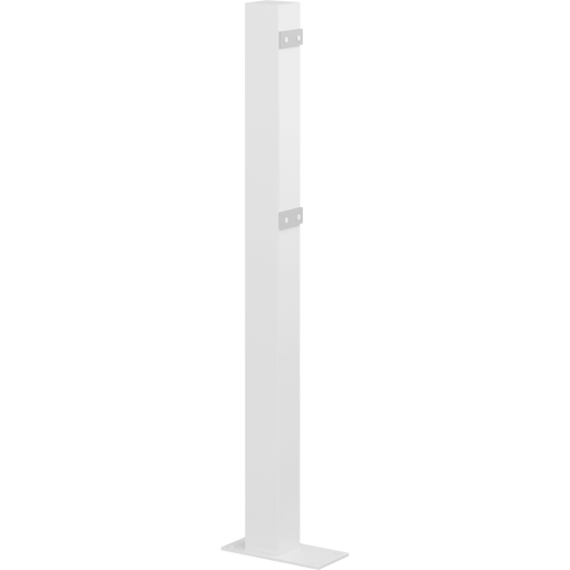 Pressalit R9431 floor-standing column in grey, 945mm, supports a height-adjustable PLUS support arm where wall mounting is not possible
