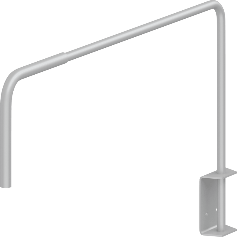 Pressalit R8486 wall-mounted safety lock, 330mm, holds the CT 4000 manually foldable changing table securely folded against the wall