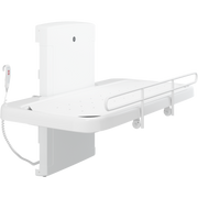 Pressalit SCT 2000 Shower Change Table, Electrically Height-Adjustable, 550 × 1650mm, Coated Canvas, White (R8581418000)